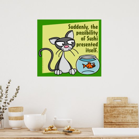 plötzlich Sushi Poster (Küche)