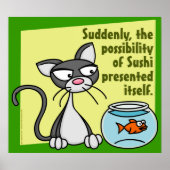 plötzlich Sushi Poster (Vorne)