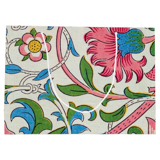 Plötzlich, William Morris große Geschenktasche Geschenktüte (Rückseite)