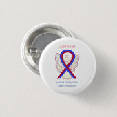 Plötzliche Arrhythmie Todessyndrom SADS Ribbon But Button (Vorne & Hinten)