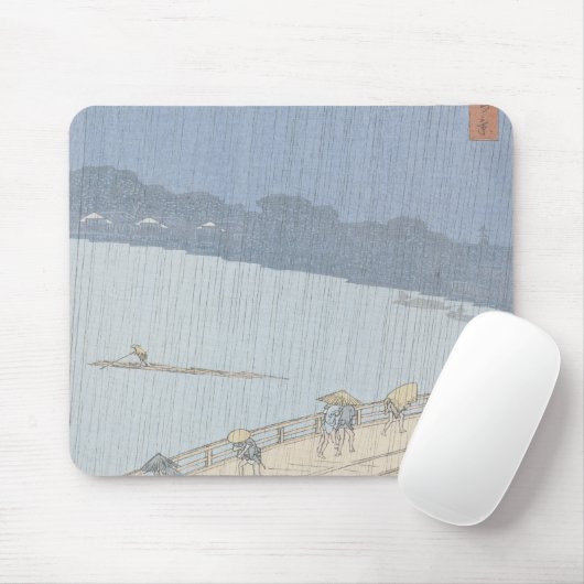 Plötzliche Dusche auf Ohashi Brücke bei Ataka Mousepad (Mit Mouse)