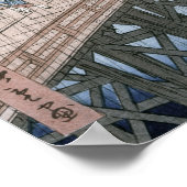 Plötzliche Dusche über die Shin-Ohashi-Brücke und Poster (Ecke)