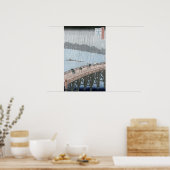 Plötzliche Dusche über die Shin-Ohashi-Brücke und Poster (Küche)