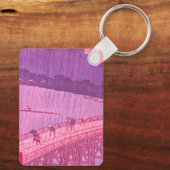 Plötzliche Dusche über Ōhashi Bridge und Übernahme Schlüsselanhänger (Rückseite)