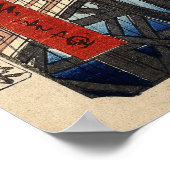 Plötzliche Dusche über Shin-Ō Hashi-Brücke und At Poster (Ecke)