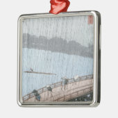 Plötzliche Dusche über Shin-Ohashi Brücke und Silbernes Ornament (Links)