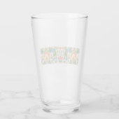 Plötzliche Rose (von William Morris) Glas (Rückseite)