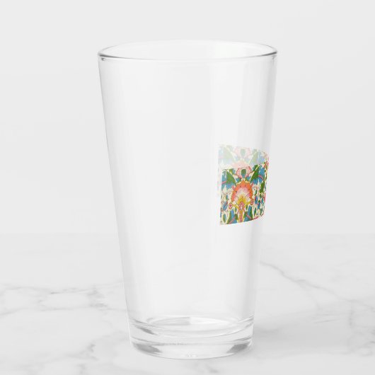 Plötzliche Rose (von William Morris) Glas (Rechts)