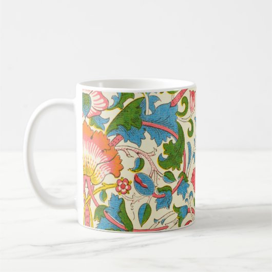 Plötzliche Rose (von William Morris) Kaffeetasse (Links)
