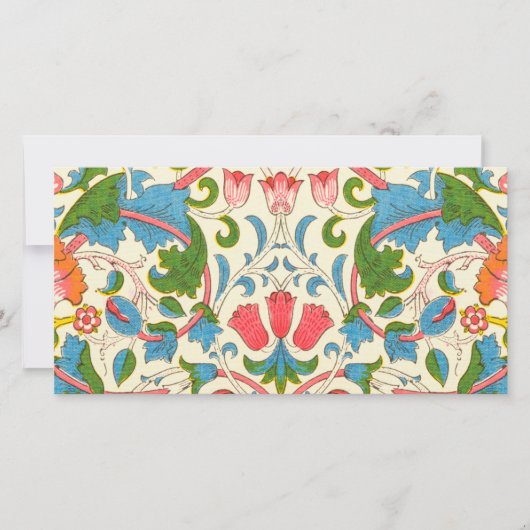 Plötzliche Rose (von William Morris) Karte (Vorderseite)