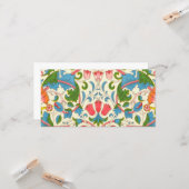 Plötzliche Rose (von William Morris) Karte (Vorderseite/Rückseite Beispiel)