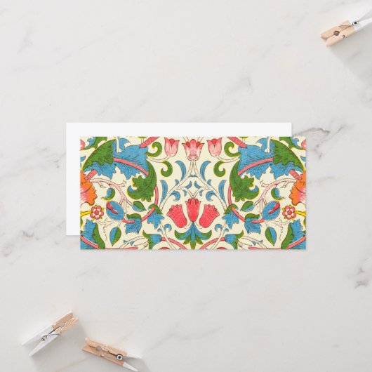 Plötzliche Rose (von William Morris) Karte (Vorderseite/Rückseite Beispiel)