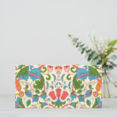 Plötzliche Rose (von William Morris) Karte (Stehend Vorderseite)