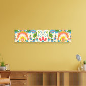 Plötzliche Rose (von William Morris) Leinwanddruck (Insitu (Wohnzimmer))