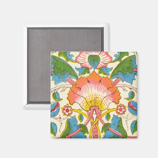 Plötzliche Rose (von William Morris) Magnet (Vorderseite/Rückseite)