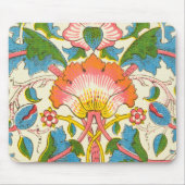 Plötzliche Rose (von William Morris) Mousepad (Vorne)