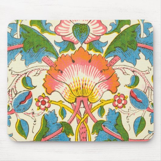 Plötzliche Rose (von William Morris) Mousepad (Vorne)