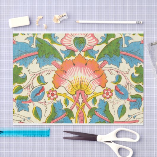 Plötzliche Rose (von William Morris) Seidenpapier (Handwerk)