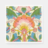 Plötzliche Rose (von William Morris) Serviette (Vorderseite)