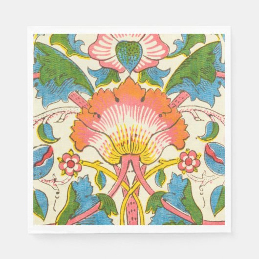 Plötzliche Rose (von William Morris) Serviette (Vorderseite)