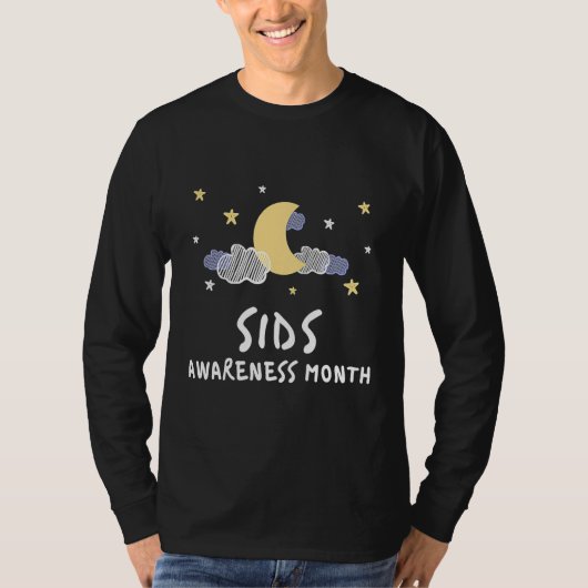 Plötzlicher Kindstod Syndrom SKS Bewusstseinsmona T-Shirt (Vorderseite)