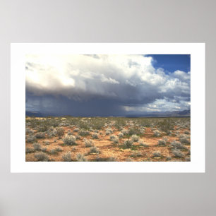 Plötzlicher Regenguß Poster