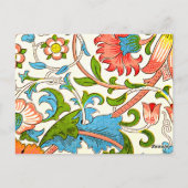 Plötzliches, farbiges Vintages Muster Postkarte (Rückseite)