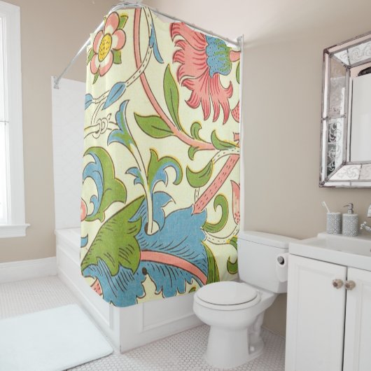 Plötztes Muster (1884) von William Morris Duschvorhang (Beispiel)