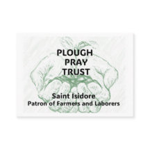 "Plough Pray Trust" Sankt Isidor Erinnerungskarte