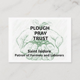 "Plough Pray Trust" Sankt Isidor Erinnerungskarte Terminkarte