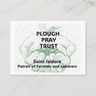 "Plough Pray Trust" Sankt Isidor Erinnerungskarte Terminkarte