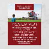 Plougher in Field, Bauer & Butcher Werbung Flyer (Vorne)