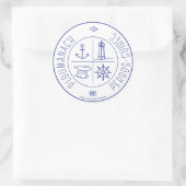 Ploumanach Perros-Guirec Runder Aufkleber (Tasche)