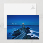 Plouzane France Lighthouse Sehenswürdigkeit Sea Postkarte (Vorne/Hinten)