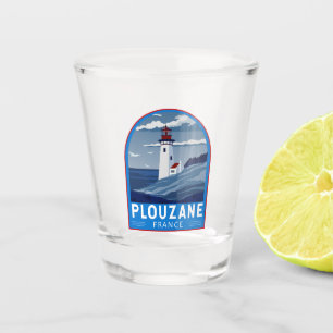 Plouzane France Reisen Vintag Art Schnapsglas