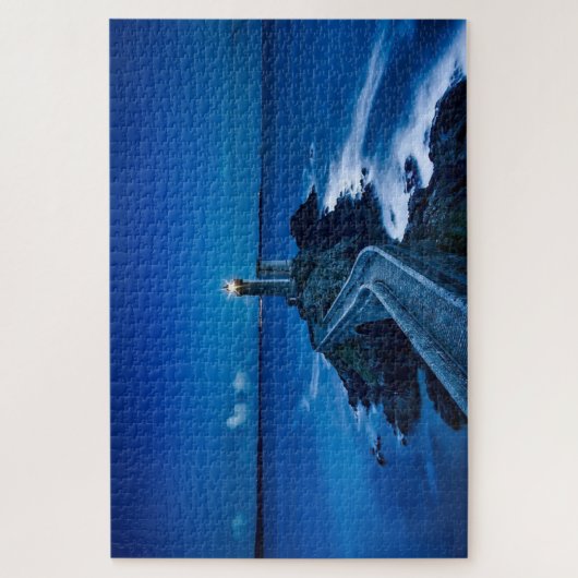 Plouzane Leuchtturm im Foto Puzzle (Vertikal)