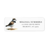 Plover Return Address Label (Vorne)