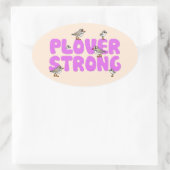 Plover Strong Ovaler Aufkleber (Tasche)