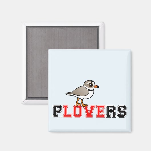 Plovers Liebe Magnet (Vorderseite/Rückseite)