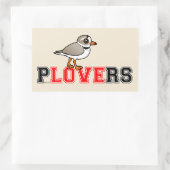 Plovers Liebe Rechteckiger Aufkleber (Tasche)
