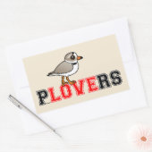 Plovers Liebe Rechteckiger Aufkleber (Umschlag)