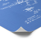 Plow 1893 Patent Art Blueprint Poster (Ecke)