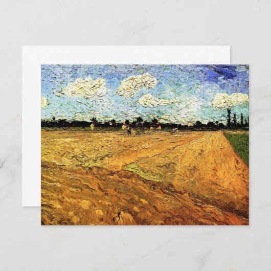 Plowed Field (die Furrows) von Vincent van Gogh (Vorne/Hinten)