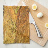 Plowed Field (die Furrows) von Vincent van Gogh Geschirrtuch (Viertel Falte)