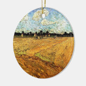 Plowed Field (die Furrows) von Vincent van Gogh Keramikornament (Links)