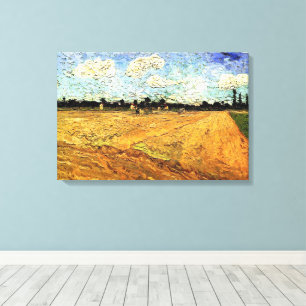 Plowed Field (die Furrows) von Vincent van Gogh Leinwanddruck