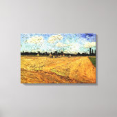 Plowed Field (die Furrows) von Vincent van Gogh Leinwanddruck (Vorderseite)