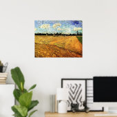 Plowed Field (die Furrows) von Vincent van Gogh Poster (Heimbüro)