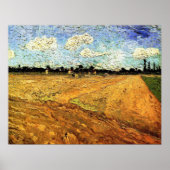 Plowed Field (die Furrows) von Vincent van Gogh Poster (Vorne)