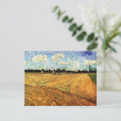 Plowed Field (die Furrows) von Vincent van Gogh Postkarte (Stehend Vorderseite)